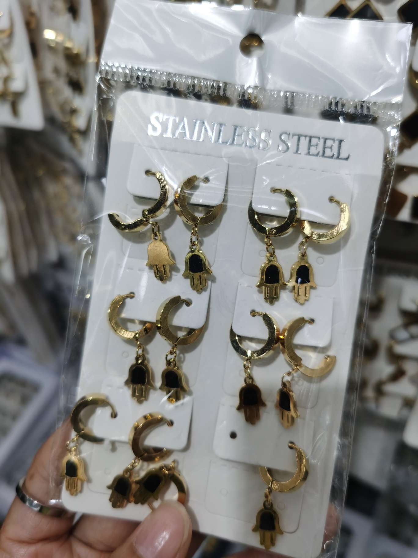 Black earrings