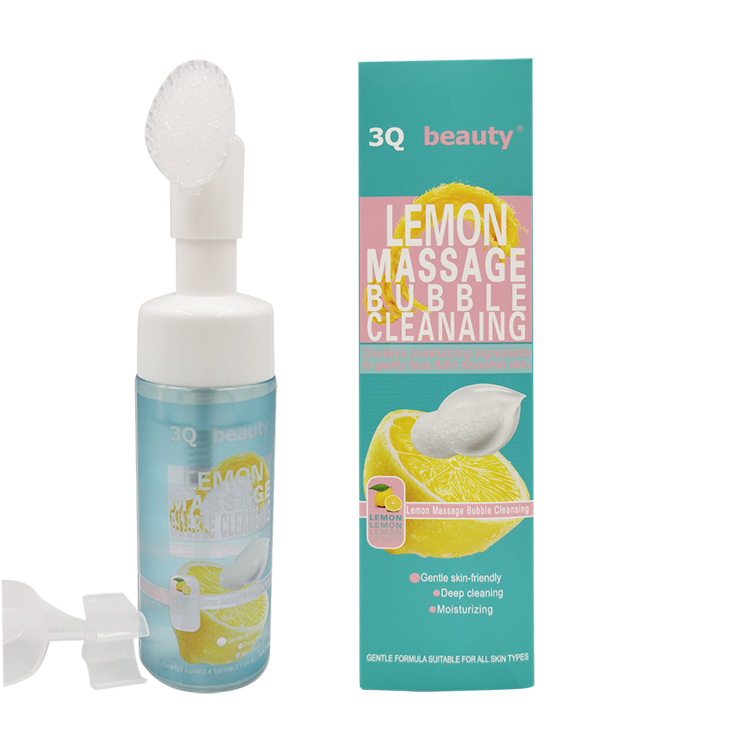 3Q b beauty Moisturizing Ingredients Gentle Facial Dirt Lemon Massage Cleansing bubbles full figure