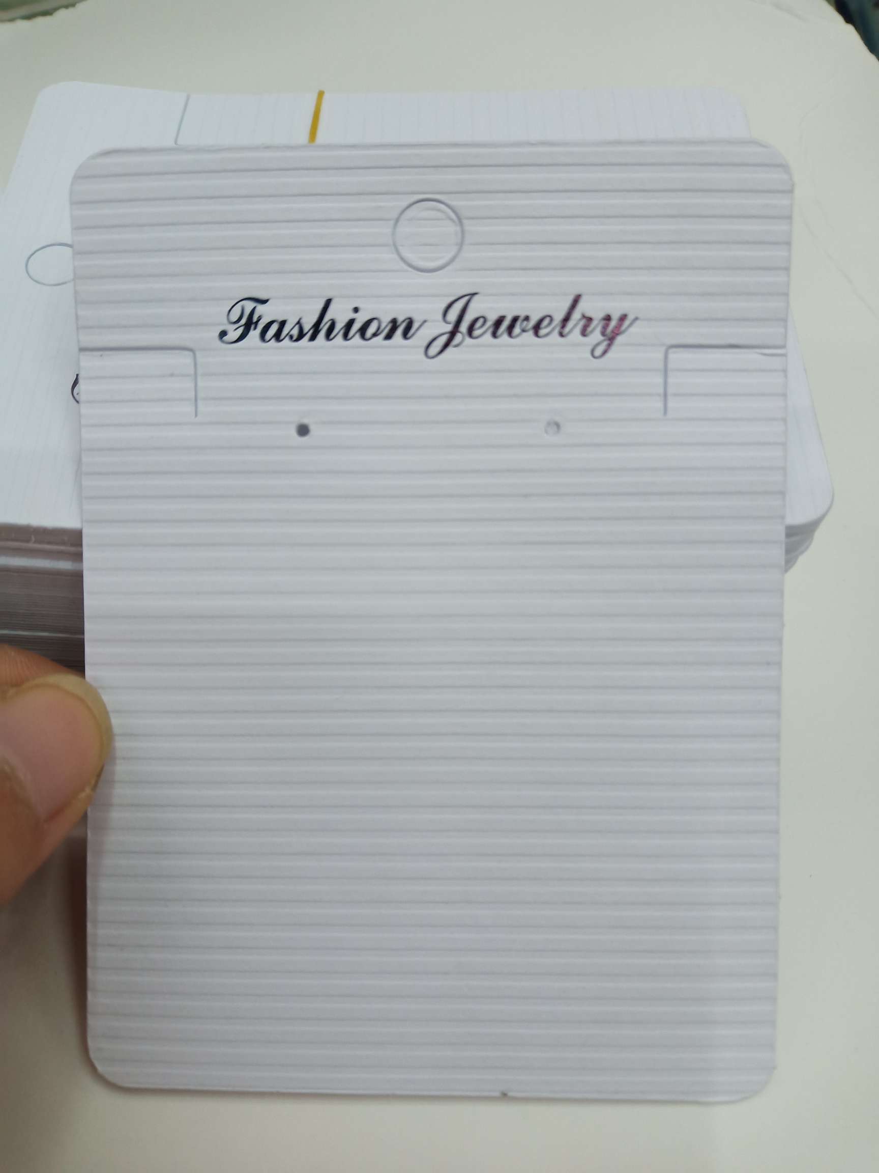 Spot popular jewelry set card necklace earring card 7.5x10 PVC sticker can be customized