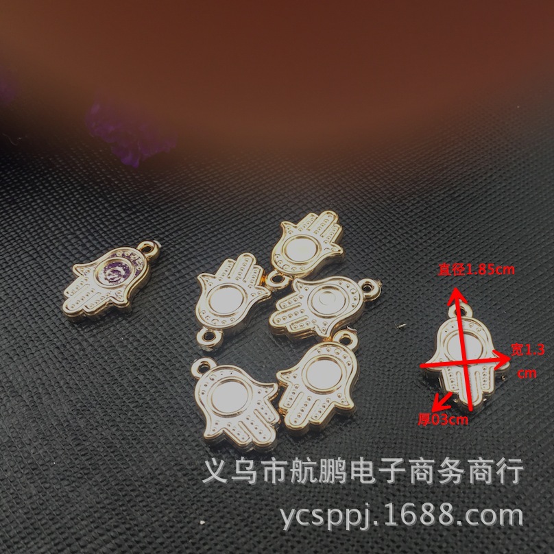 diy jewelry accessories wholesale, CCB palm pendants, necklaces, bracelets, pendants, jewelry accessories factory direct sales details Picture