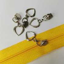 4.2# Nylon electric tin hook small peach heart zipper head luggage clothing home textiles general