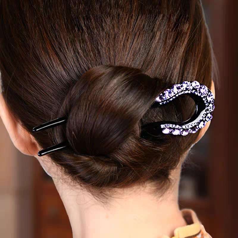 Korean U-shaped rhine-drill clip hairpin simple atmosphere Ai Yali 1 thumbnail