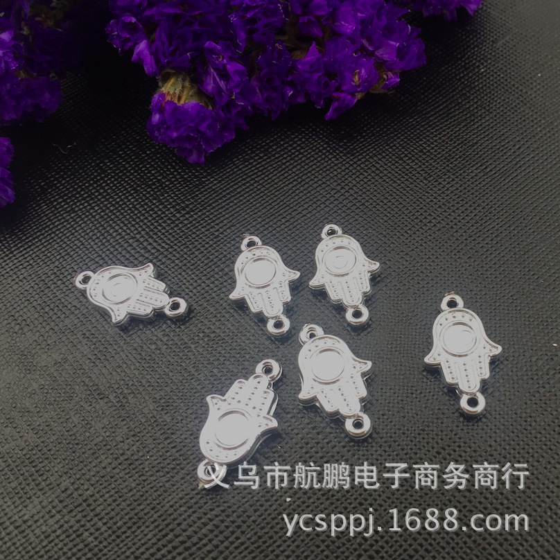 diy jewelry accessories wholesale, CCB palm pendants, necklaces, bracelets, pendants, jewelry accessories factory direct sales undefined