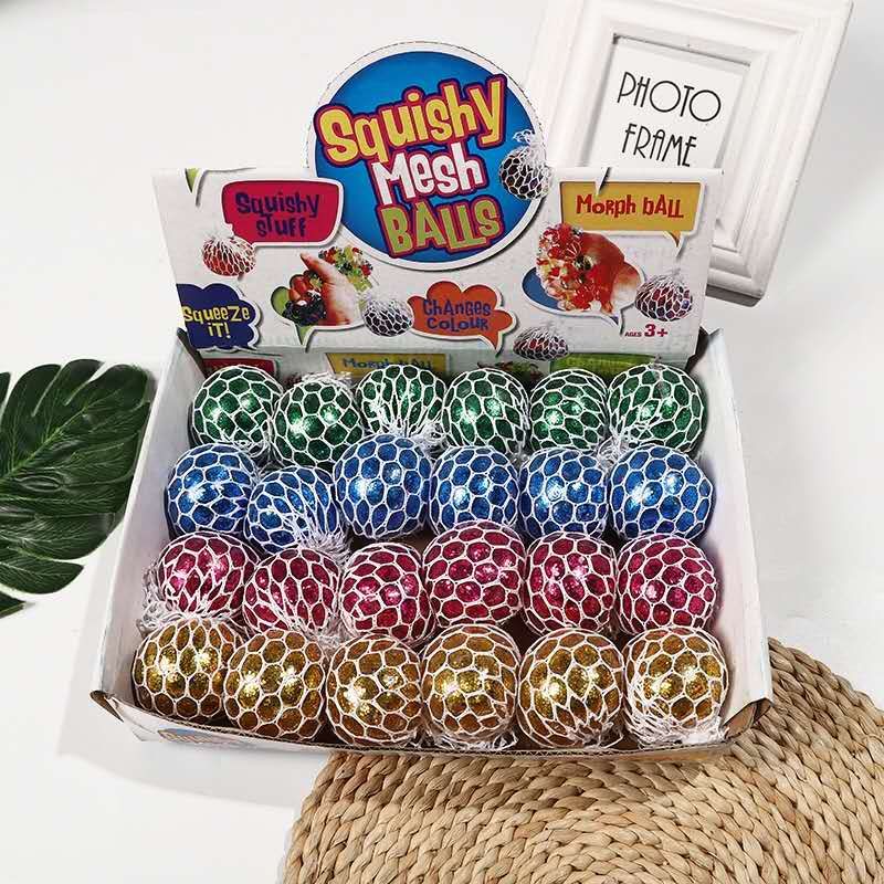 发泄挤压金粉泡大珠球详情图6