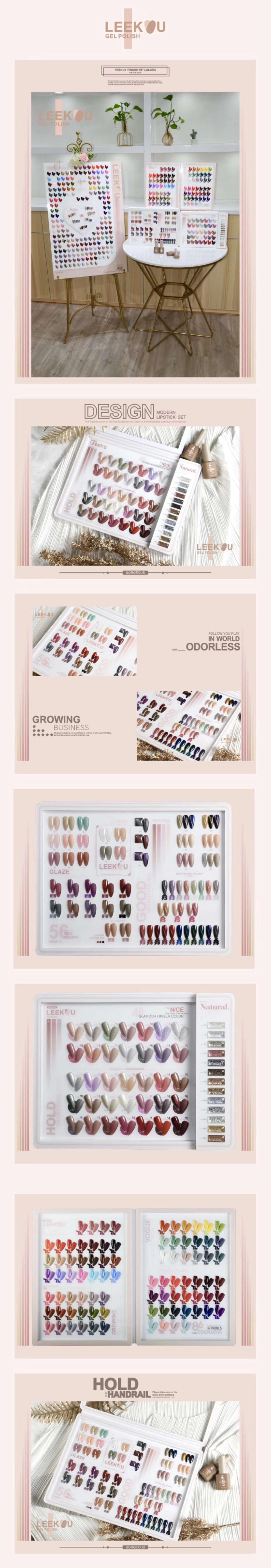 New Product 🎉-Leekou190 Color 💅🏻 Advanced Custom Version 💯 The Peak Of The Season Color Collection Display Stand undefined