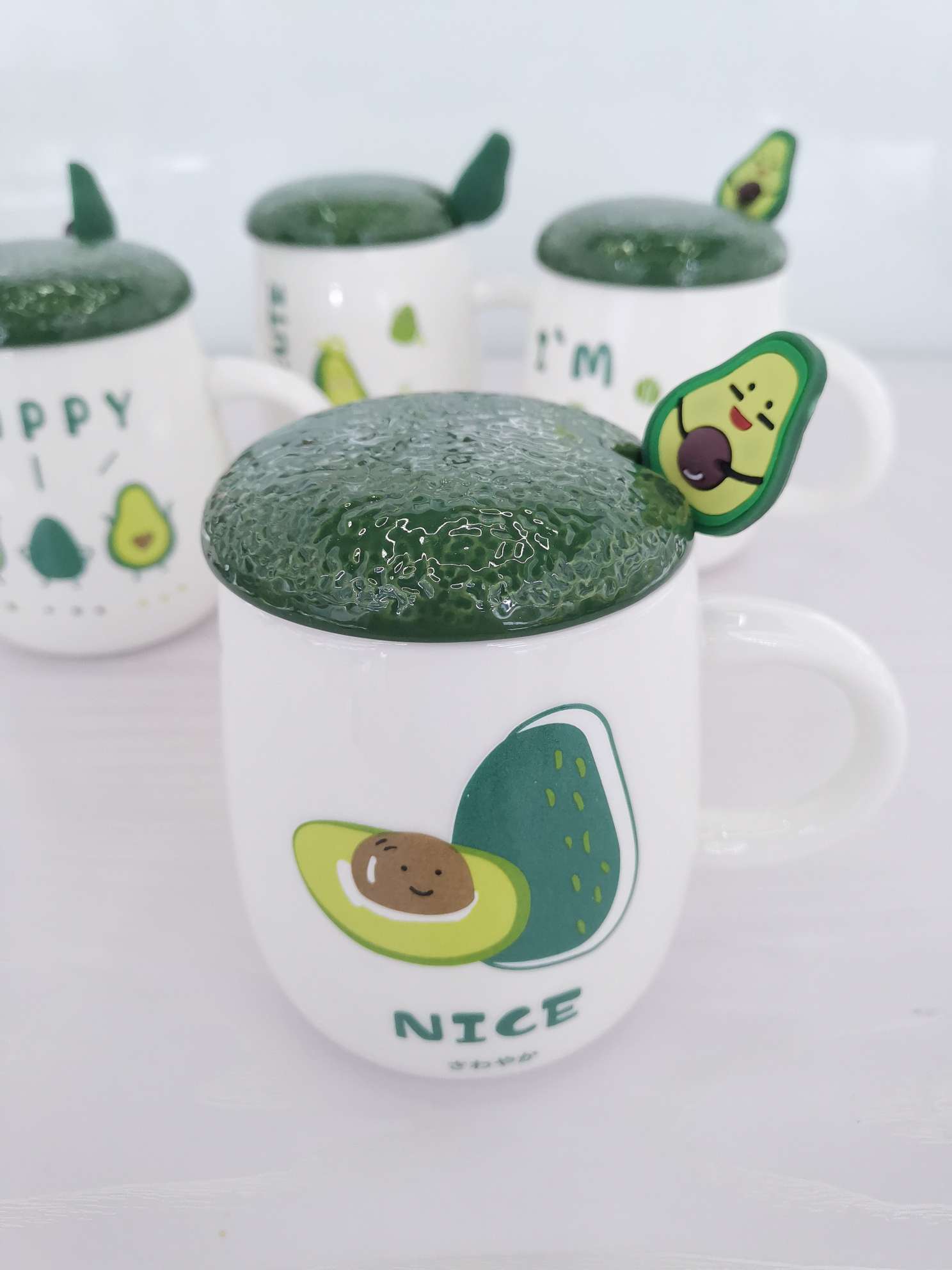 Creative avocado ceramic cups, mugs, water cups Specification image