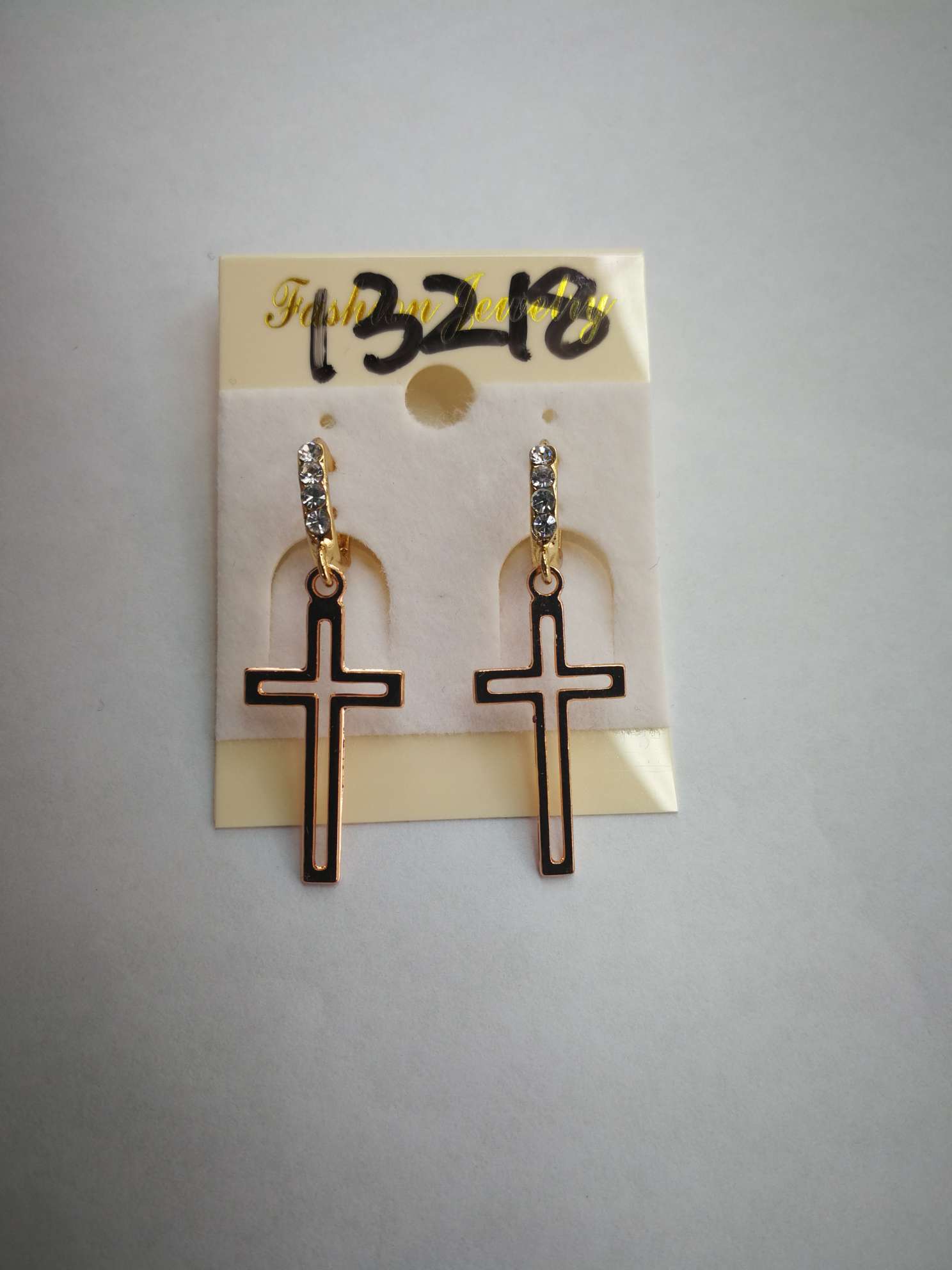 Fashionable ear clasp looks good on the cross thumbnail