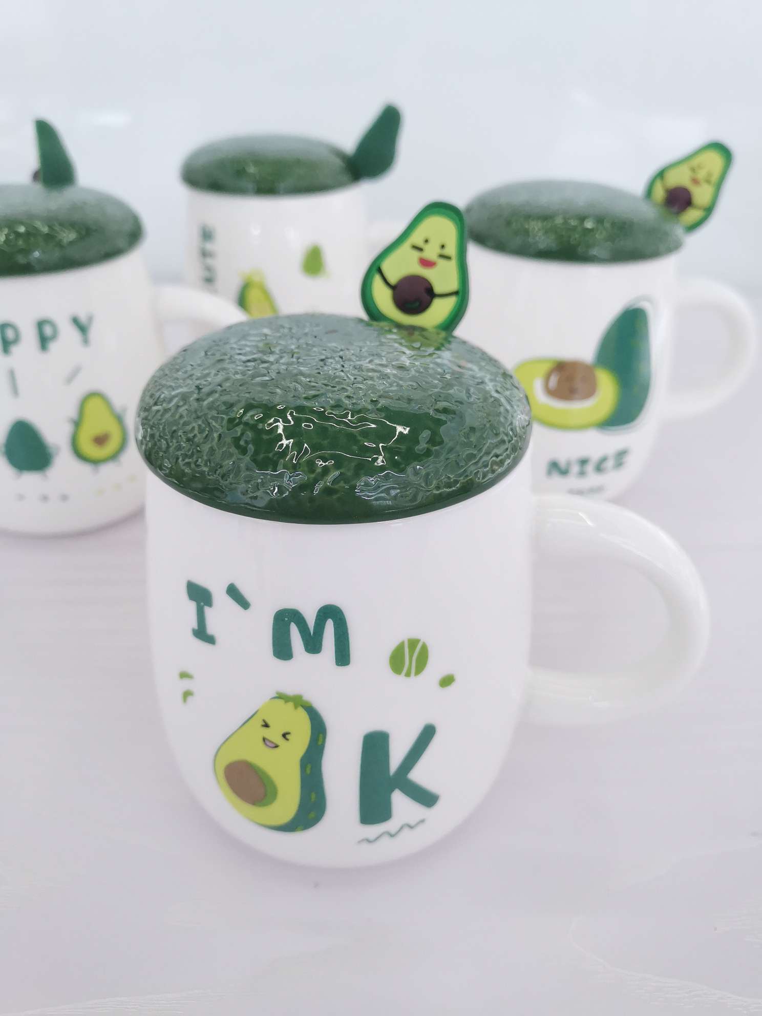 Creative avocado ceramic cups, mugs, water cups undefined