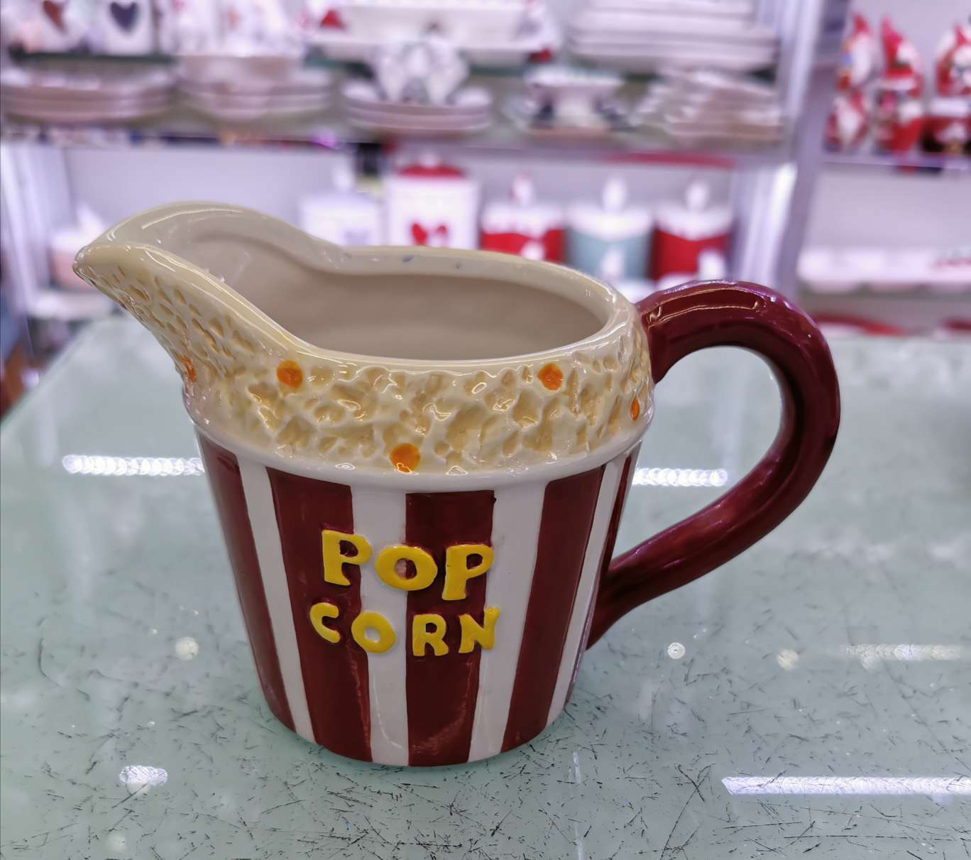 Ceramic popcorn milk cup thumbnail