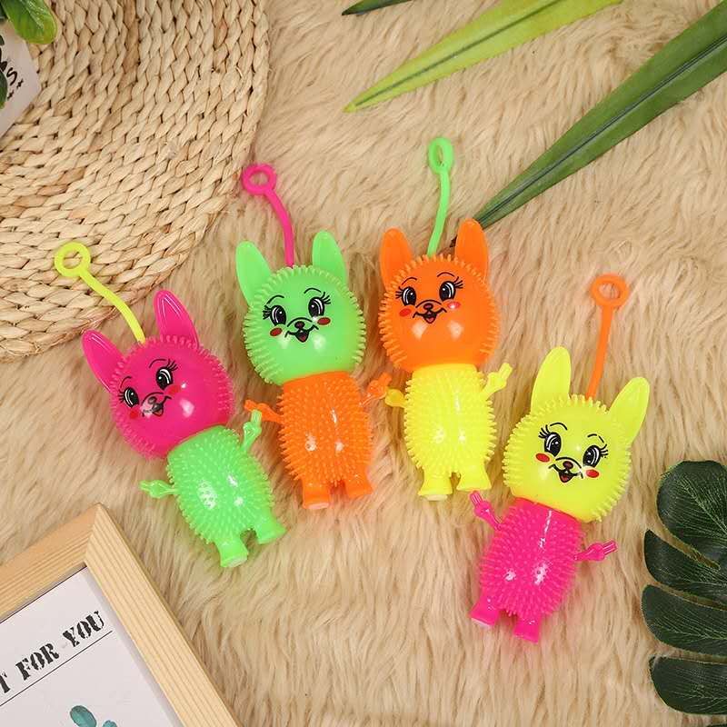 Children's fun toy whistle flash cute little fox little pig little tiger little monster