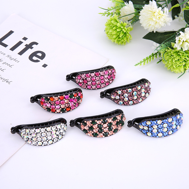 Korean version Full Diamond horizontal clip Twist clip Hairpin Aiyali 1