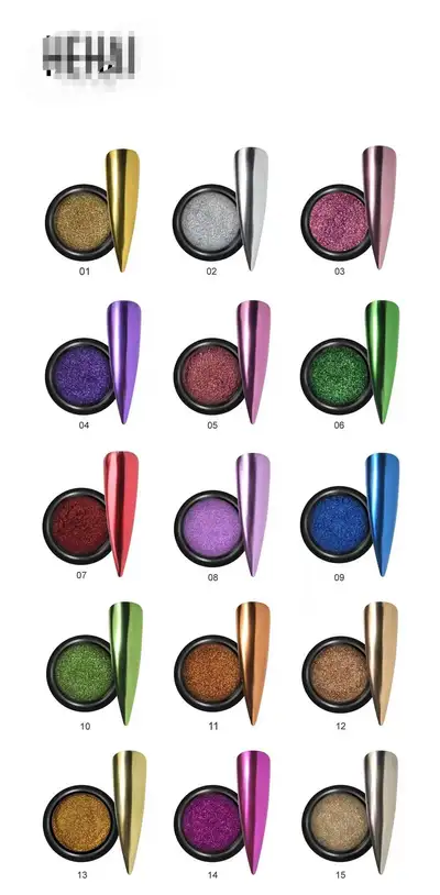 Solid Magic Mirror Powder Nail Art Metal Mirror Aurora Powder Nail Ornament