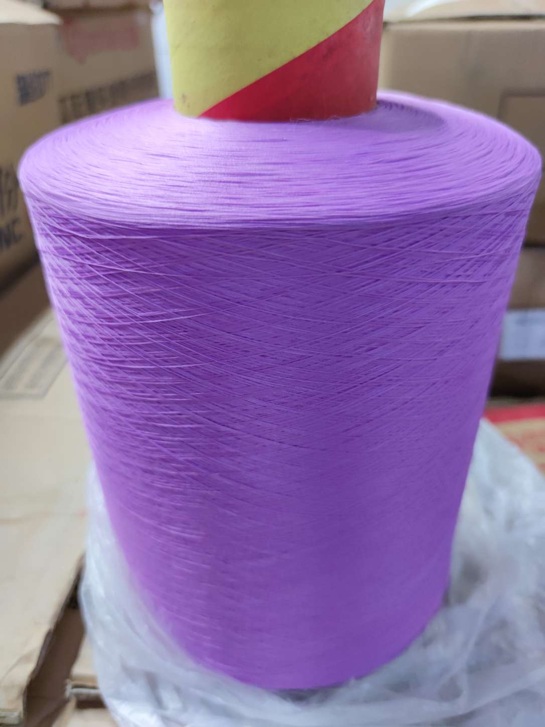 厂家直销 150D 100D 涤纶低弹丝 染色色纱 涤纶丝 DTY 缝纫线