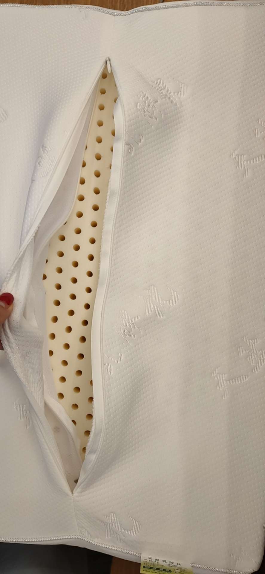 Natural Latex Pillow To Protect Cervical Vertebra Antibacterial Natural Latex To Help Sleep Specification drawing