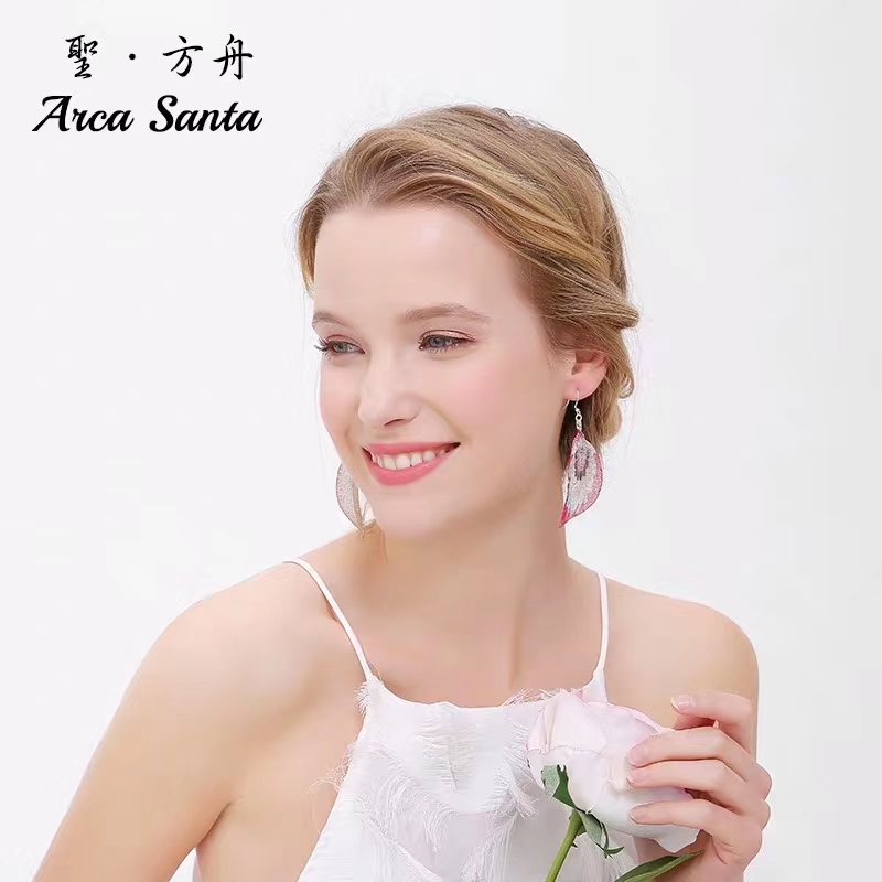 Natural true leaf necklace: Mysterious true leaves, elegant and refined. 6