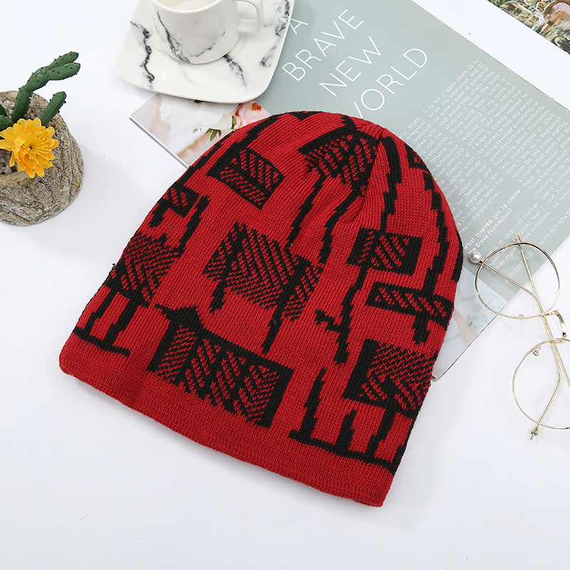 European And American Fashion Knitted Hat Specification drawing