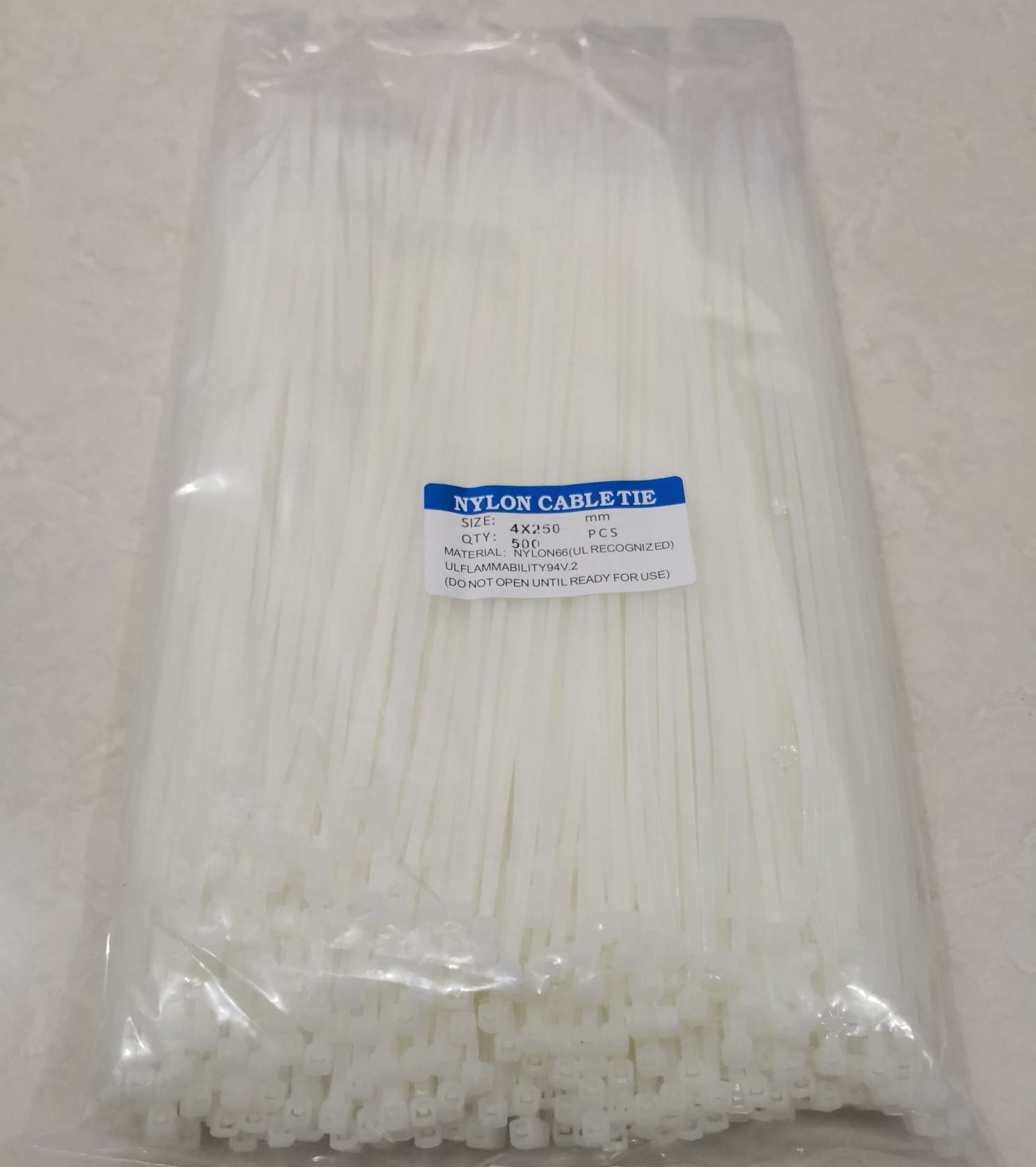 Self-locking nylon cable ties, 3*120 per pack, 1000 pieces per large item, 250 wrapping wire, cable tie, binding strap, fixed strip, plastic cable tie, non-standard, strangle dog, tighter and tighter, anti-slip and anti-disengagement, low price, wholesale details Picture