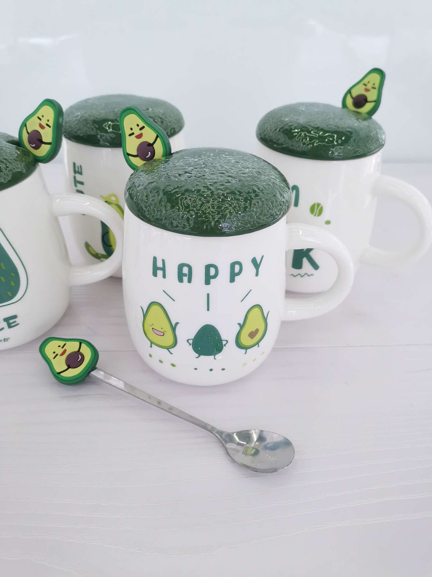 Creative avocado ceramic cups, mugs, water cups undefined