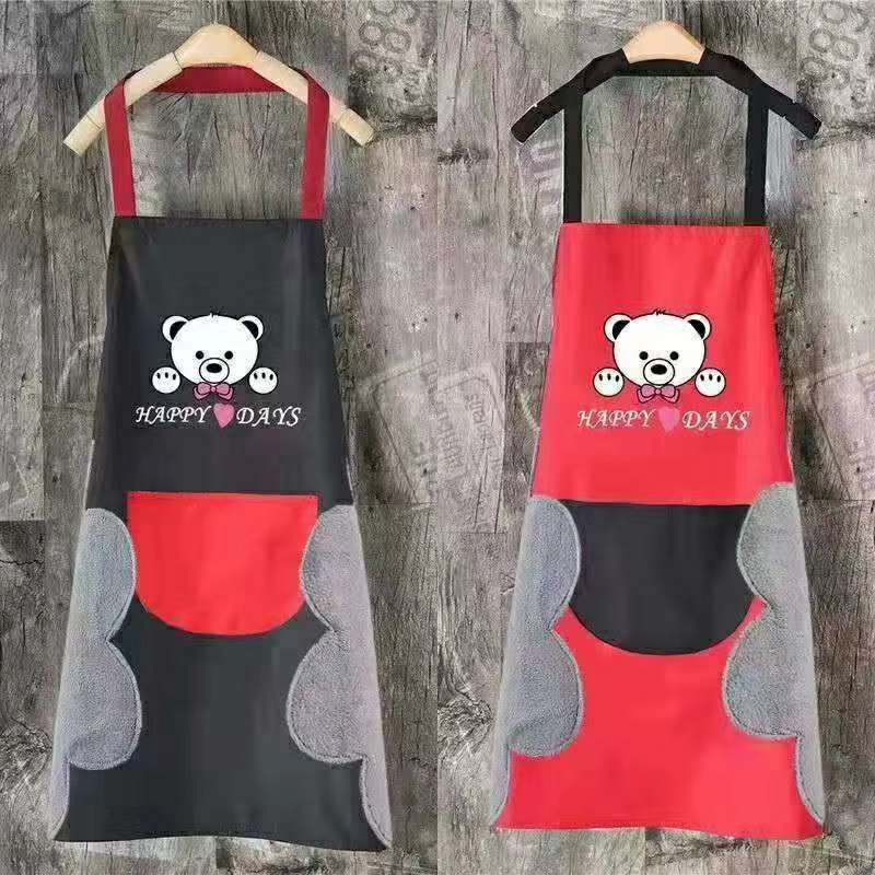 Waterproof cartoon washable hand apron details Picture
