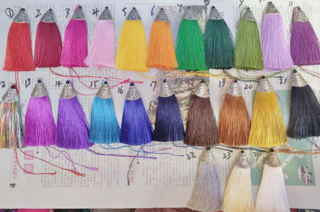 Fish-mouth small tassel tassels pendant, a series of versatile ancient-style and ancient-style accessories Specification image
