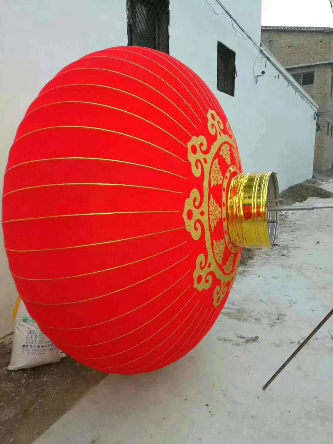 植绒灯笼细节图