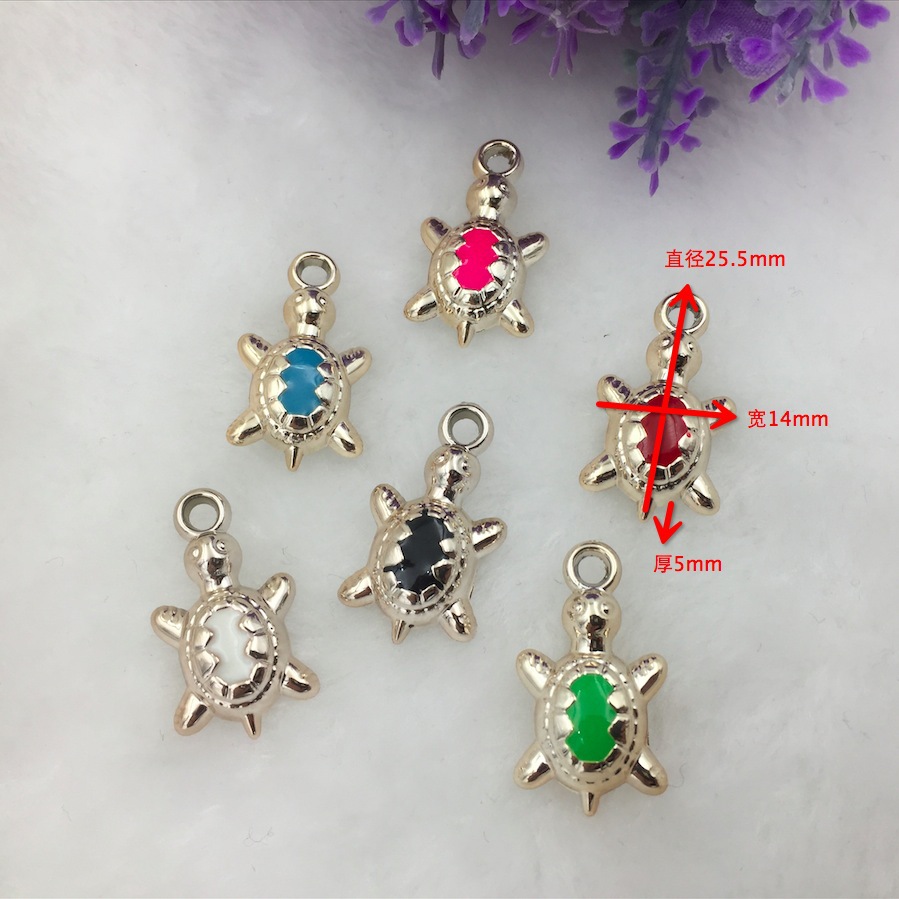 diy jewelry accessories, Zakka-style antique trinkets, CCB handcrafted materials, turtle pendants, factory direct sales Application Scenario