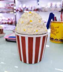 Ceramic popcorn candy jar
