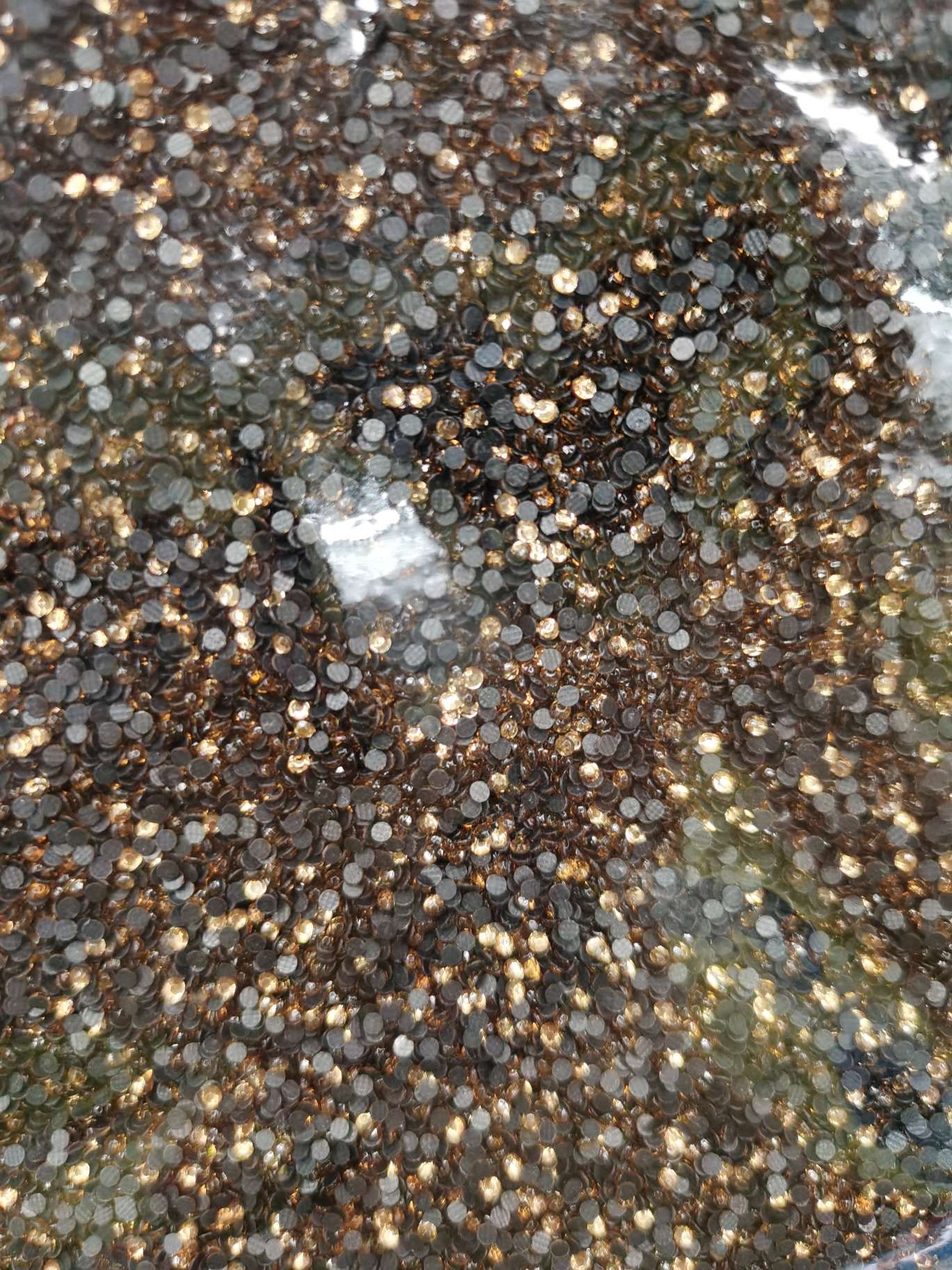 SS6水晶黄假双面，单面钻