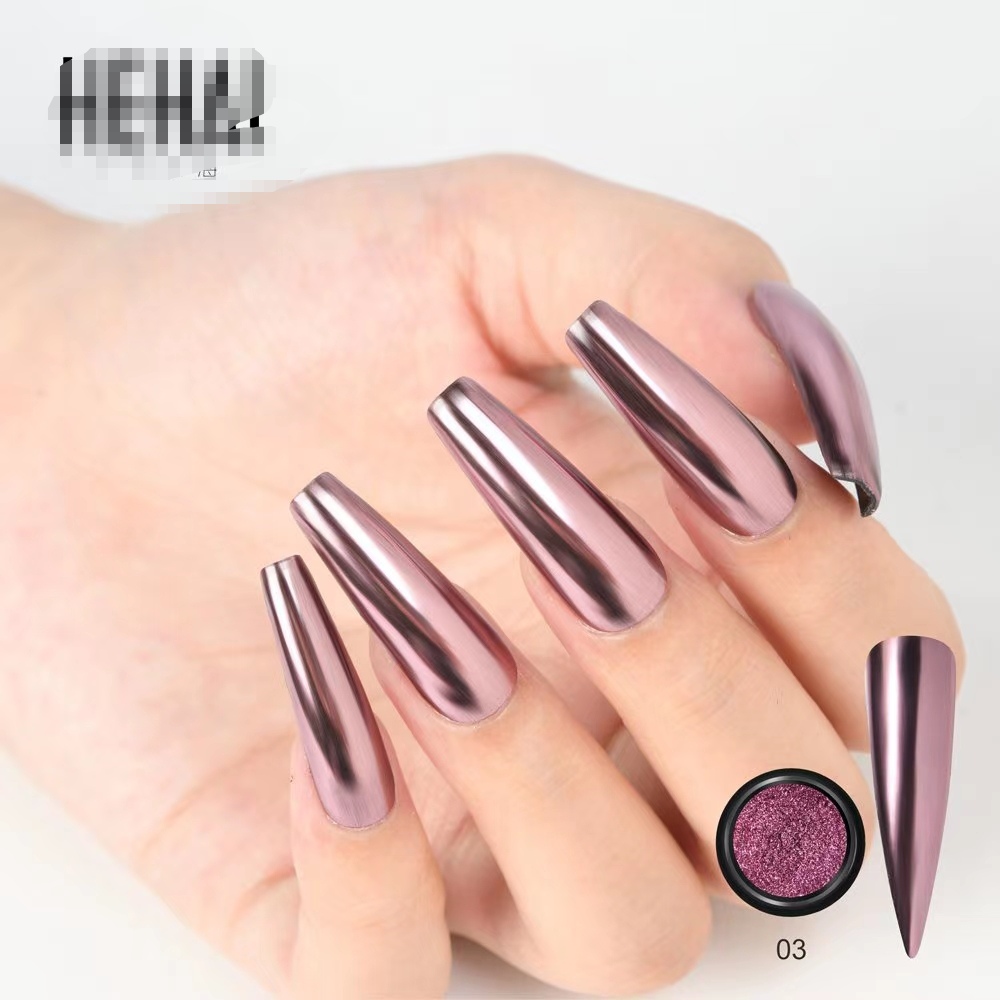 Solid Magic Mirror Powder Nail Art Metal Mirror Aurora Powder Nail Ornament Specification drawing