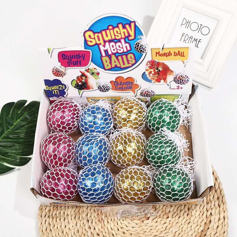 发泄挤压金粉泡大珠球图