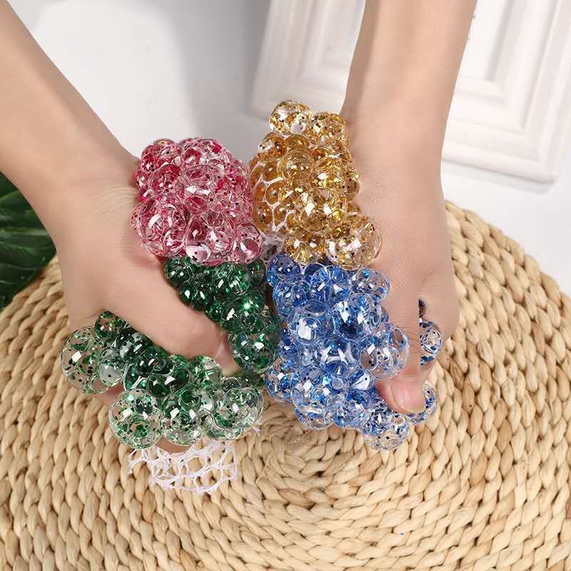 发泄挤压金粉泡大珠球产品图