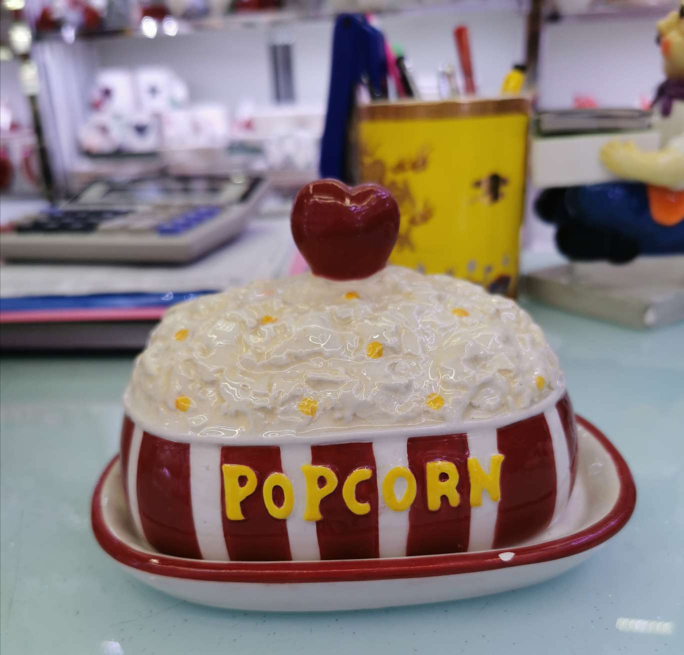 Ceramic popcorn cream bottle