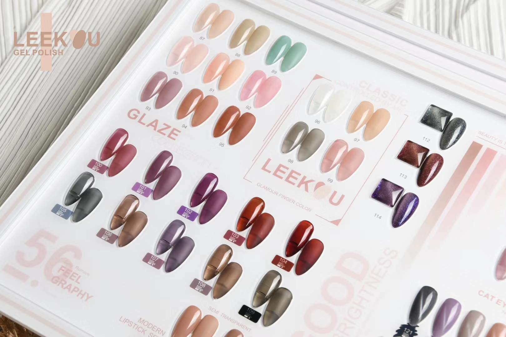 New Product 🎉-Leekou190 Color 💅🏻 Advanced Custom Version 💯 The Peak Of The Season Color Collection Display Stand Application Scenario