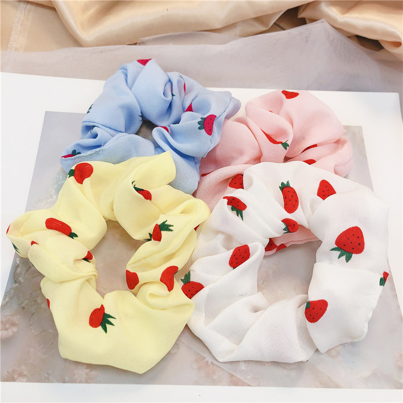 草莓布艺大肠圈