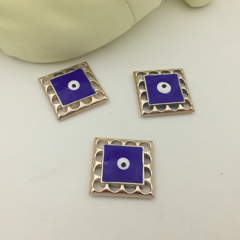 diy jewelry accessories CCB material wholesale 45mm acrylic oil-dripping square fish eye bead eye accessories Item Picture