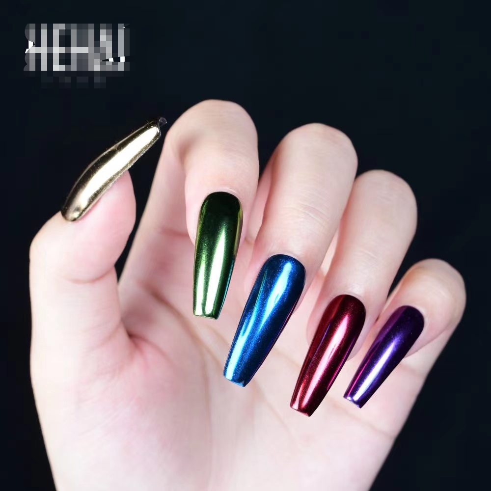 Solid Magic Mirror Powder Nail Art Metal Mirror Aurora Powder Nail Ornament Item Picture