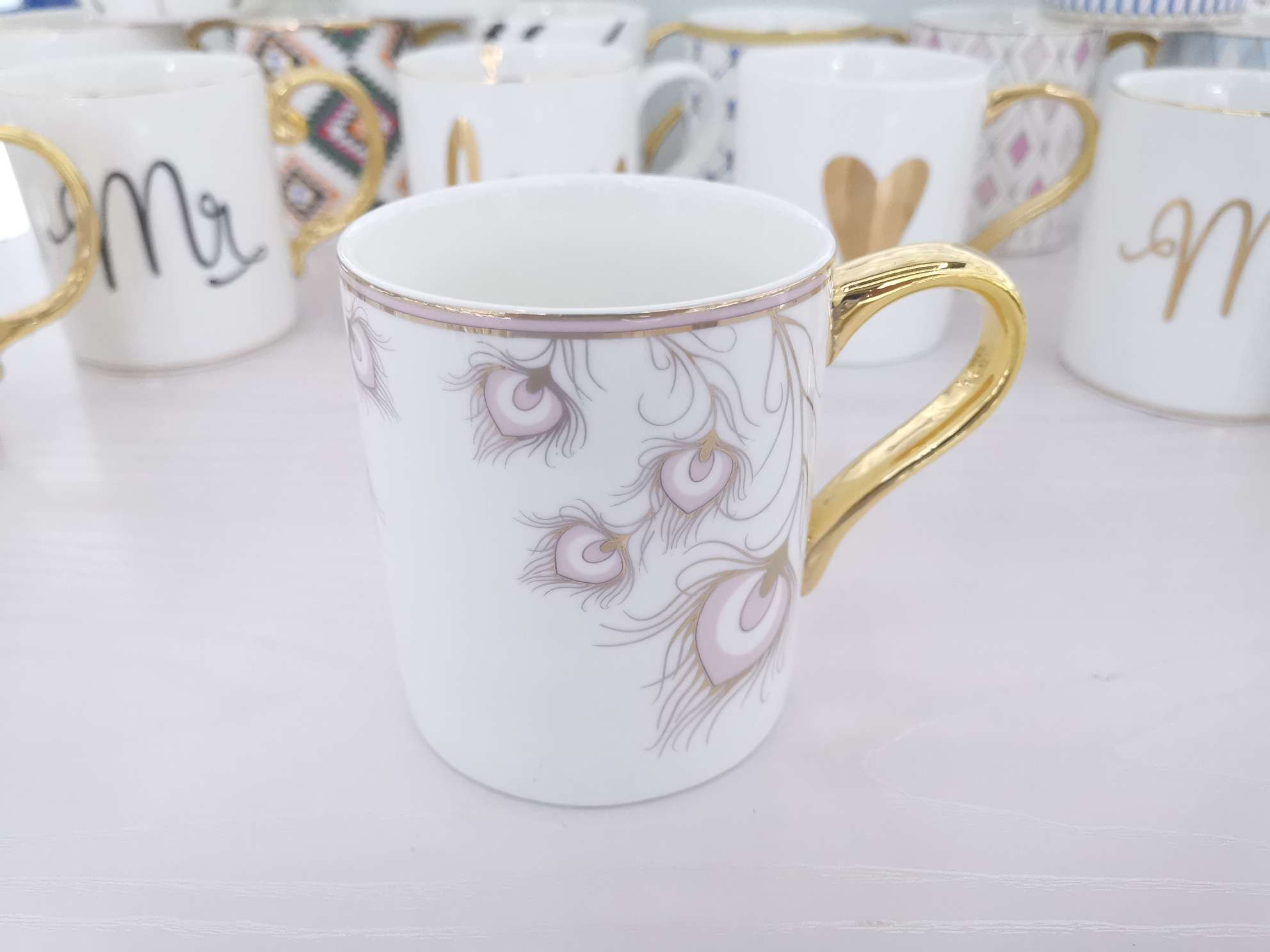 High-end reinforced porcelain gilded ceramic cups, mugs, coffee cups, water cups undefined