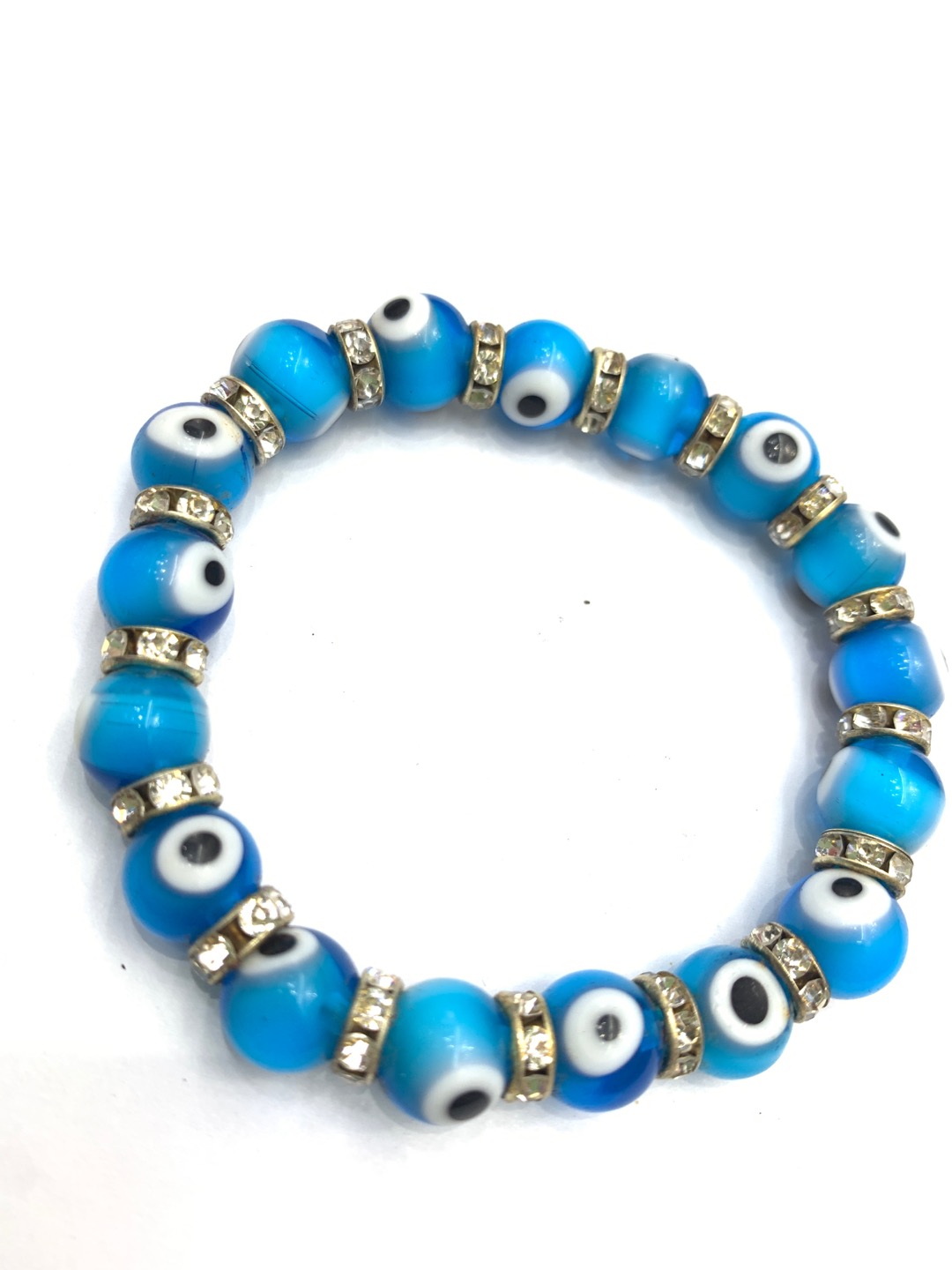 Ladies' bracelet with alloy crystal glass beads