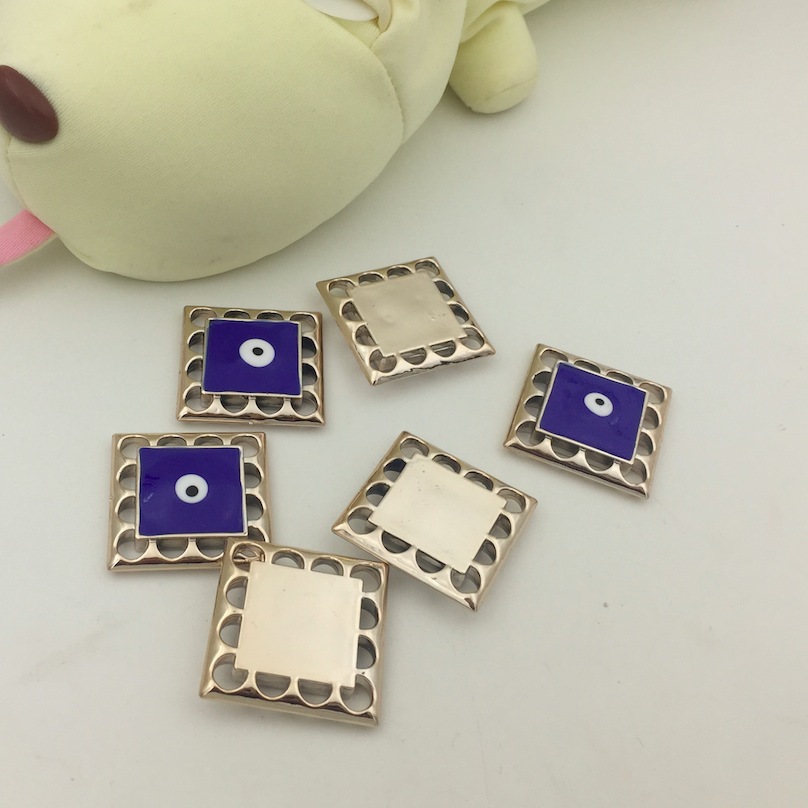 diy jewelry accessories CCB material wholesale 45mm acrylic oil-dripping square fish eye bead eye accessories Application Scenario