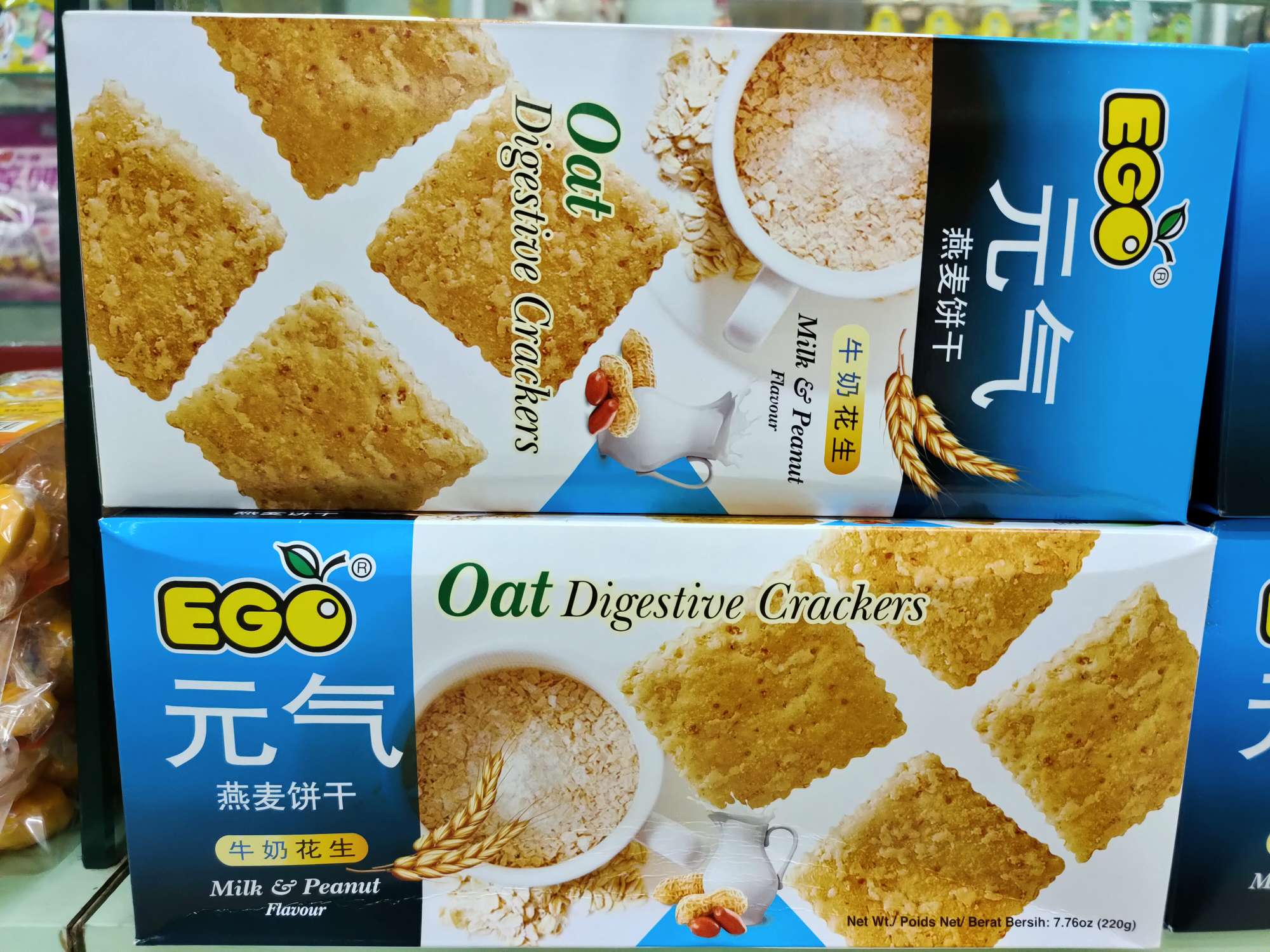元气燕麦饼干牛奶花生味