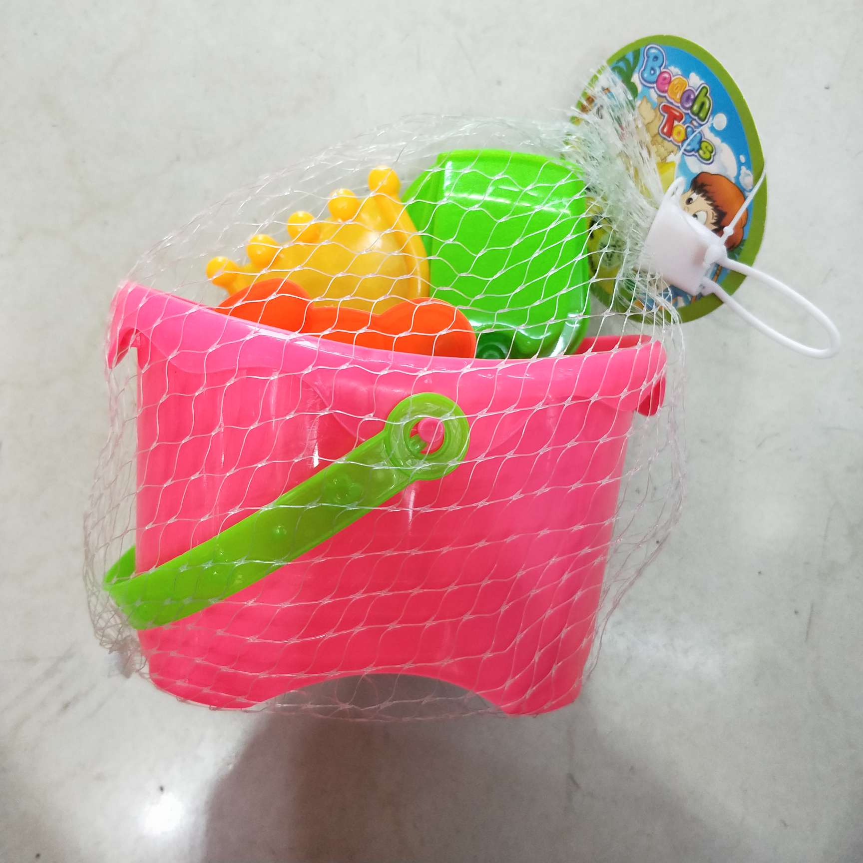 6件沙滩浴桶 玩具 沙滩玩具 过家家玩具