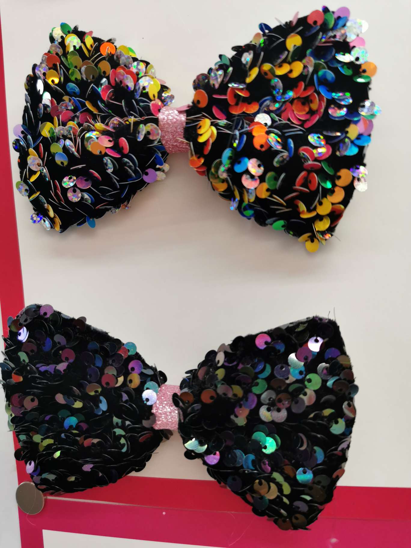 12.5 cm 3mm iriered patchwork bow tie Specification image