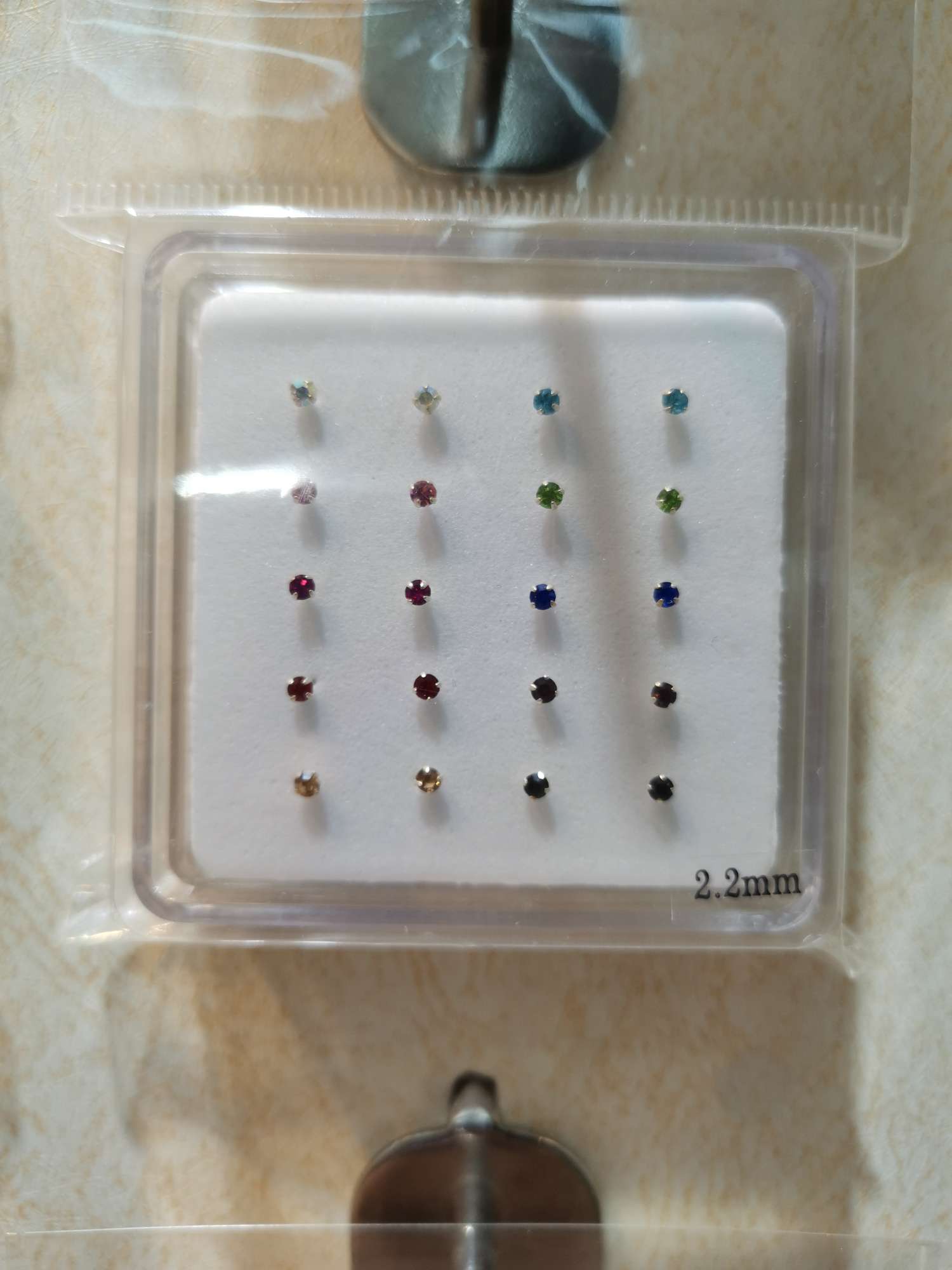 silver nose studs2.2coIour