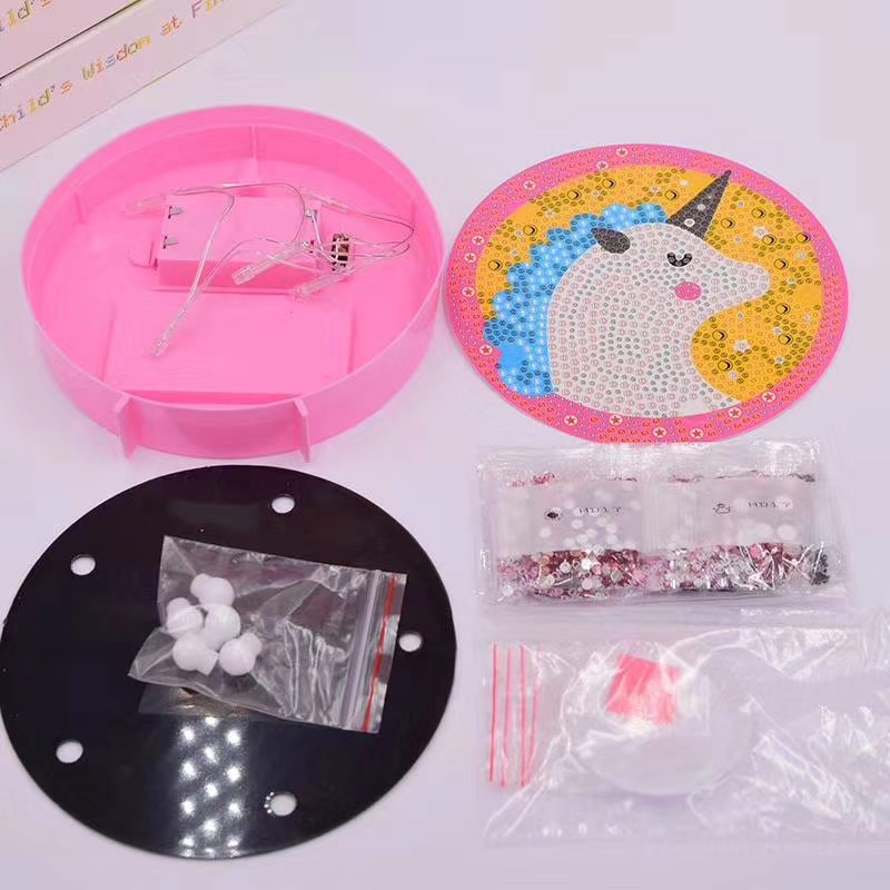 带灯15*15满钻DIY益智手工贴钻幼儿教学用具细节图