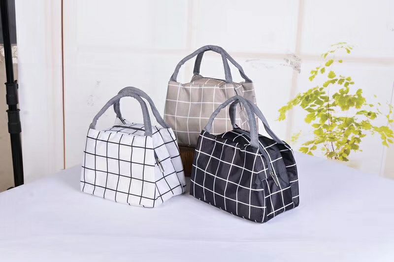 Plaid zipper insulated bag, single bag, thumbnail