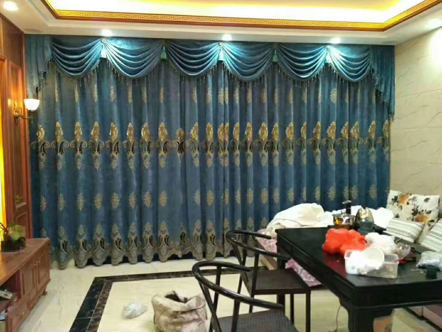 High-end water-soluble embroidered curtains for living rooms and bedrooms are priced in meters undefined