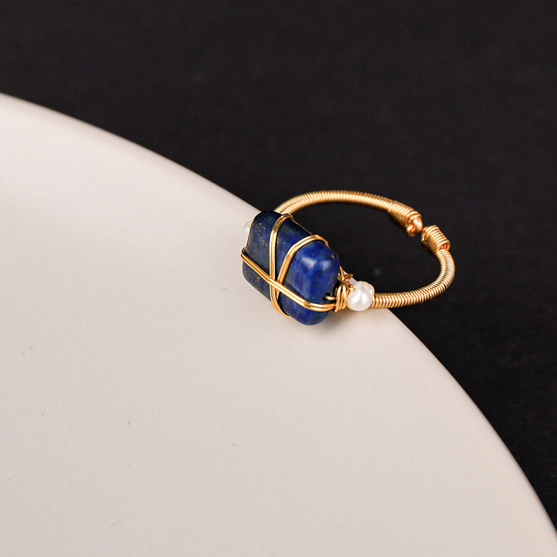 Handmade natural pearl ring