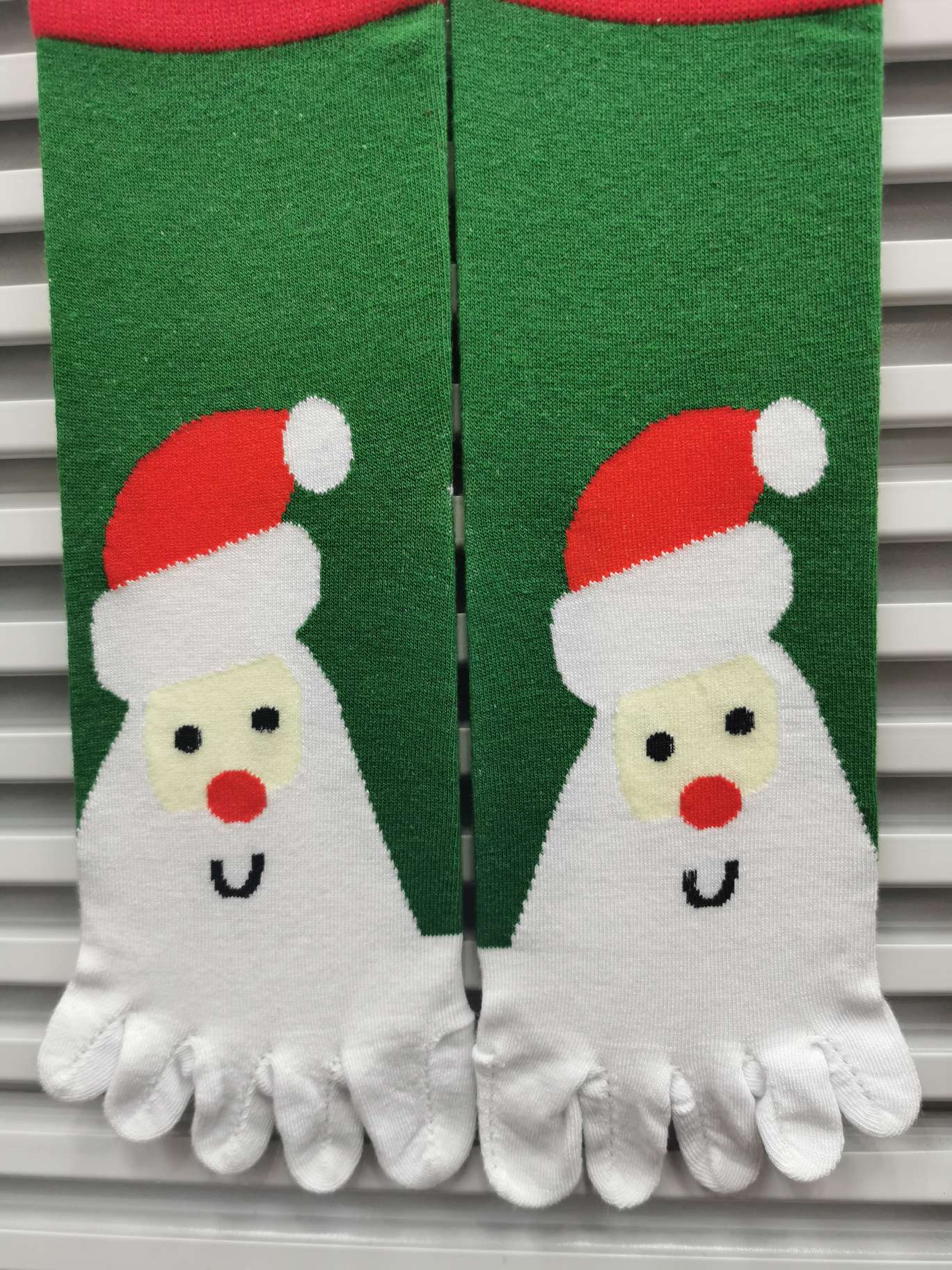 Christmas stockings. Five finger stockings. The snowman stockings thumbnail
