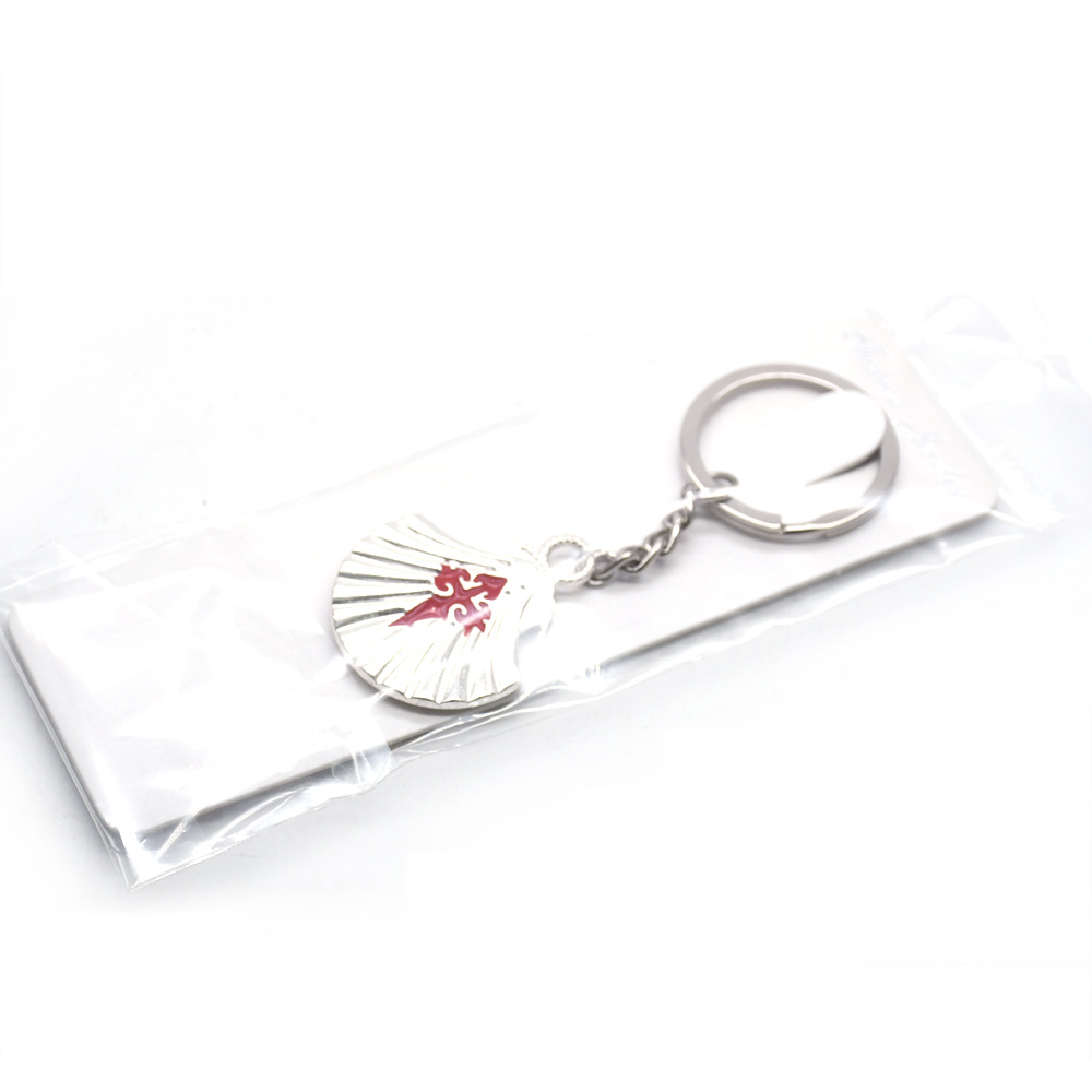 European Holy relic Santiago Seashell Cross keychain pendant, Church gift details Picture