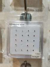 silver nose studs